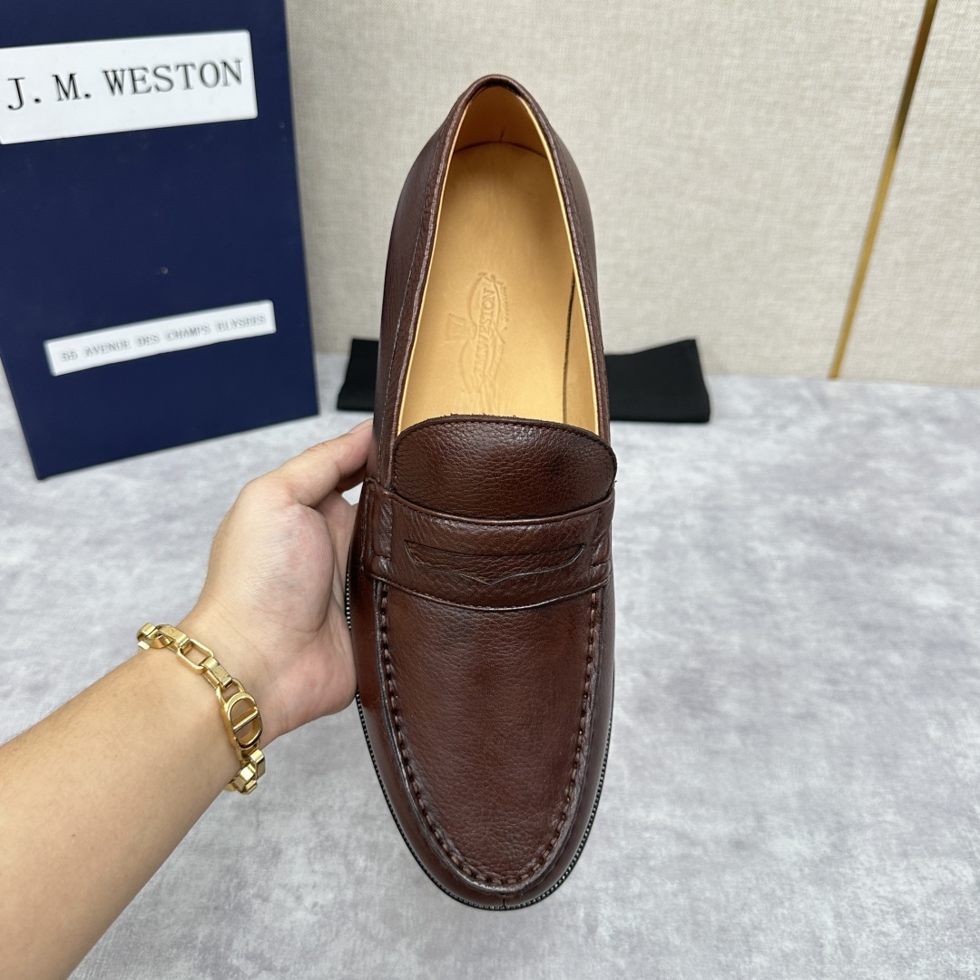 💋💍J.M.Westo*n 威士-顿 品牌经典 180 系列乐福鞋皮鞋 法国顶级皮鞋品牌 威士-顿皮鞋品