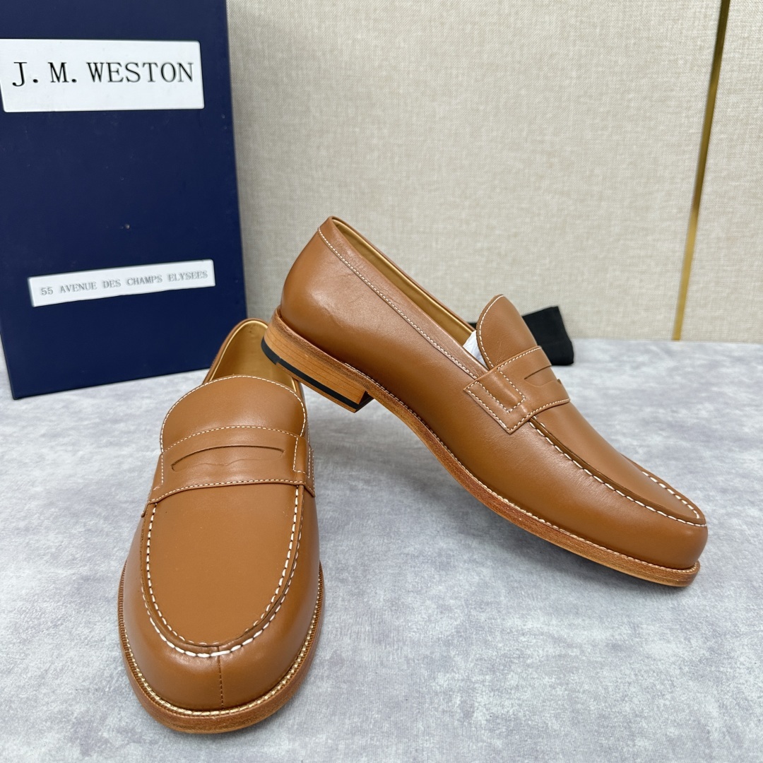 💋💍J.M.Westo*n 威士-顿 品牌经典 180 系列乐福鞋皮鞋 法国顶级皮鞋品牌 威士-顿皮鞋品