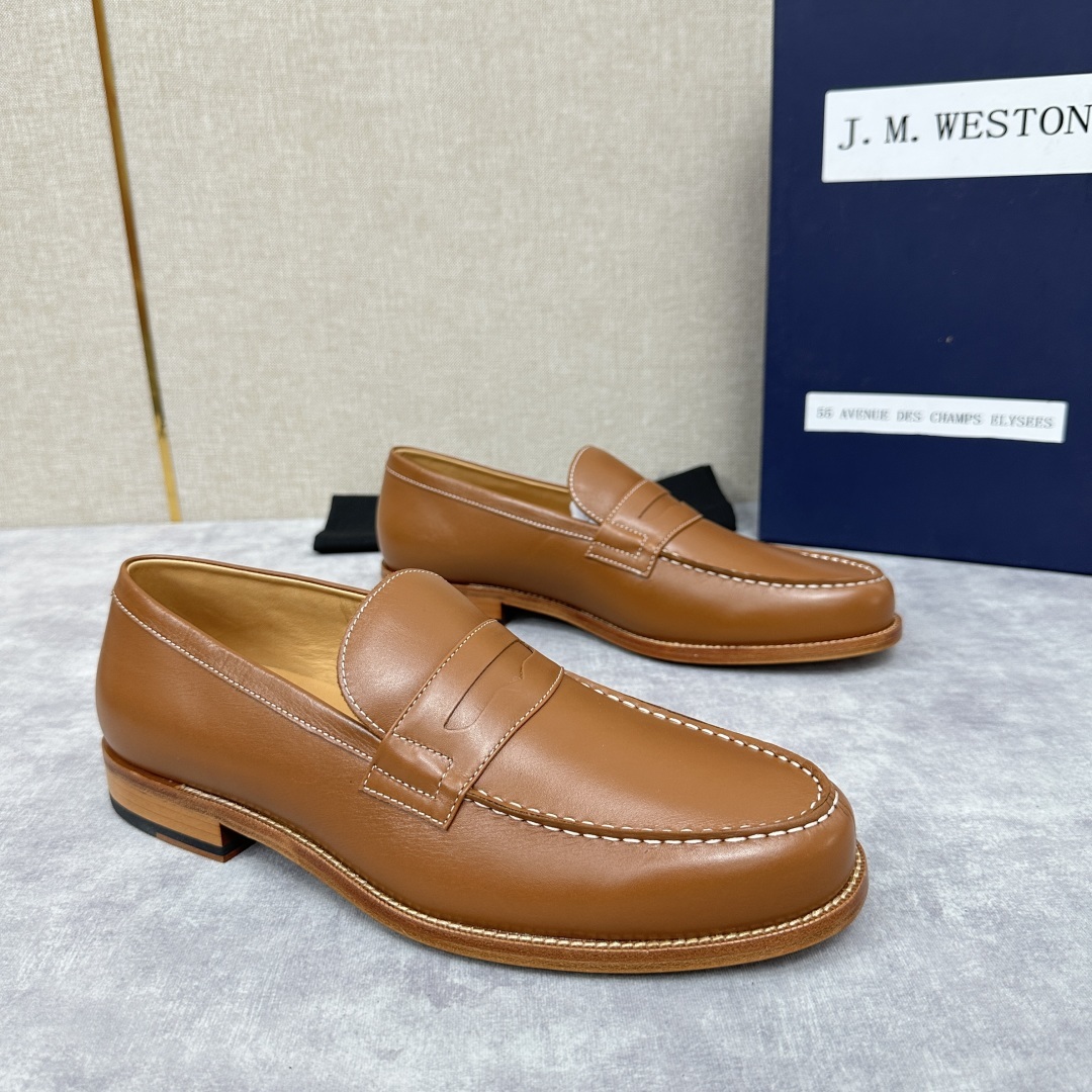 💋💍J.M.Westo*n 威士-顿 品牌经典 180 系列乐福鞋皮鞋 法国顶级皮鞋品牌 威士-顿皮鞋品
