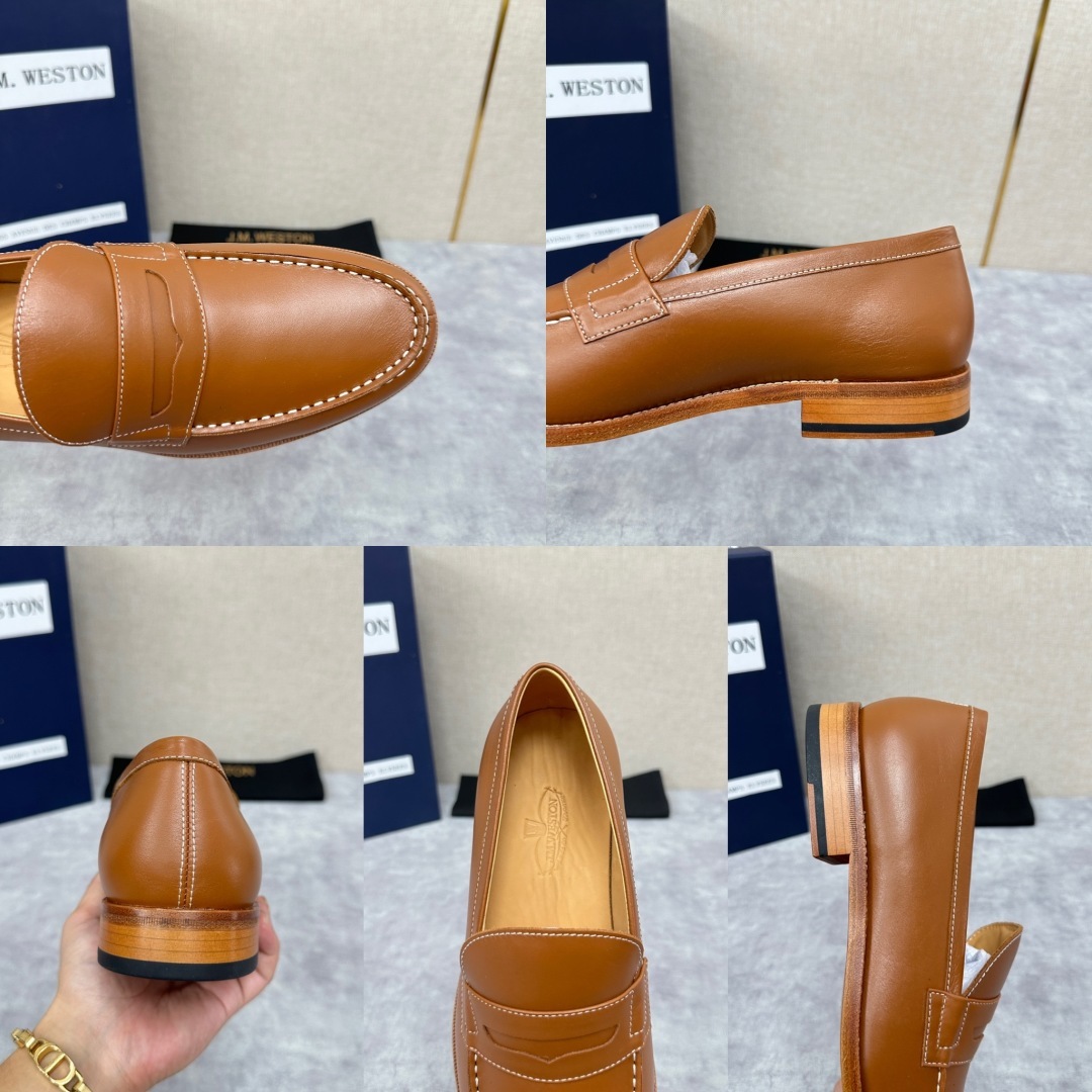 💋💍J.M.Westo*n 威士-顿 品牌经典 180 系列乐福鞋皮鞋 法国顶级皮鞋品牌 威士-顿皮鞋品