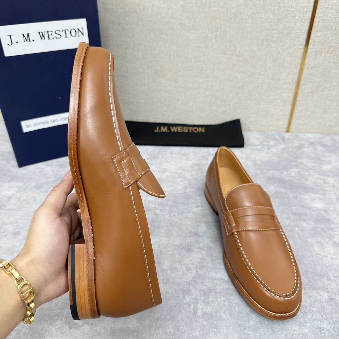 💋💍J.M.Westo*n 威士-顿 品牌经典 180 系列乐福鞋皮鞋 法国顶级皮鞋品牌 威士-顿皮鞋品