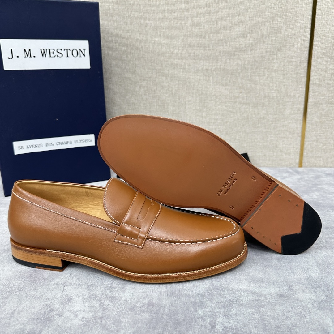 💋💍J.M.Westo*n 威士-顿 品牌经典 180 系列乐福鞋皮鞋 法国顶级皮鞋品牌 威士-顿皮鞋品