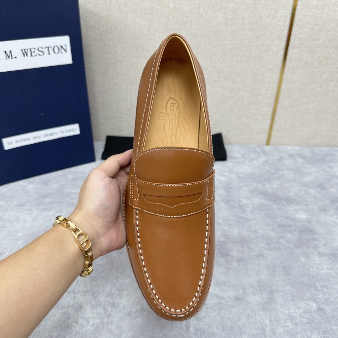💋💍J.M.Westo*n 威士-顿 品牌经典 180 系列乐福鞋皮鞋 法国顶级皮鞋品牌 威士-顿皮鞋品