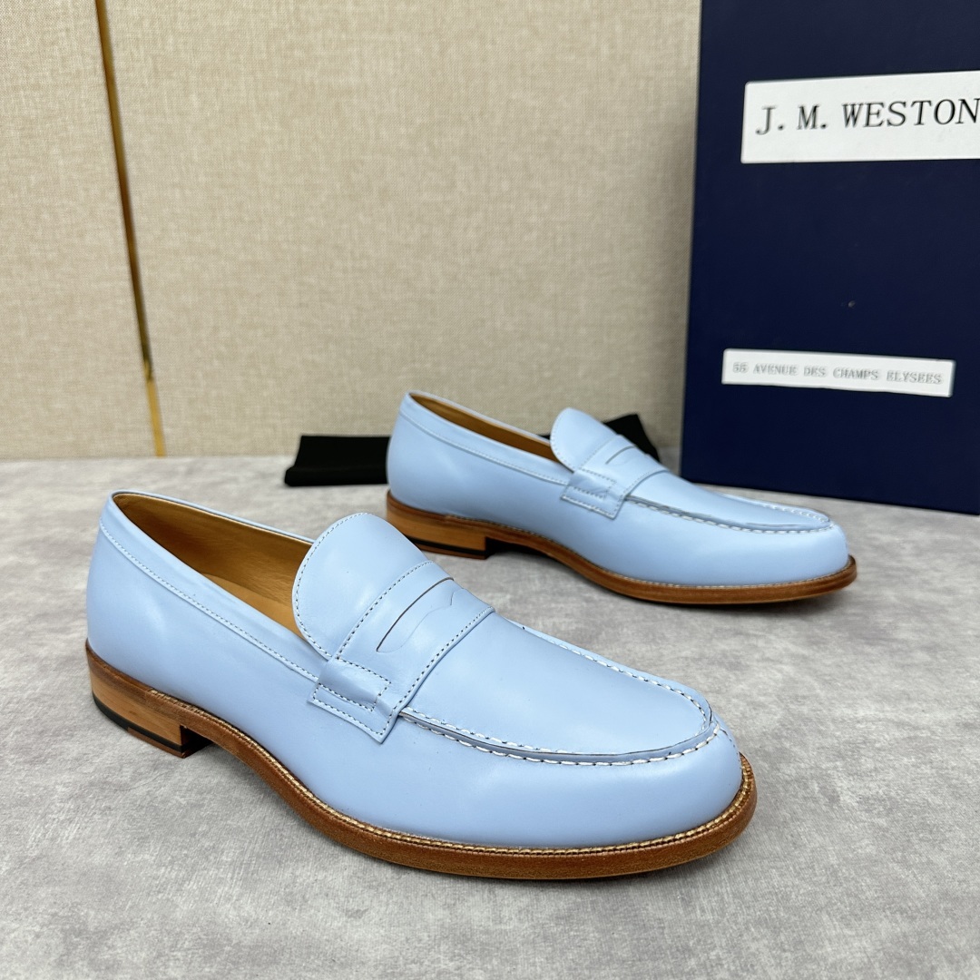 💋💍J.M.Westo*n 威士-顿 品牌经典 180 系列乐福鞋皮鞋 法国顶级皮鞋品牌 威士-顿皮鞋品