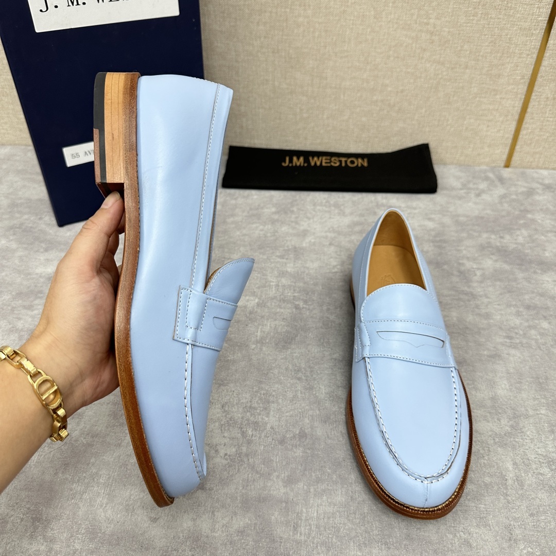 💋💍J.M.Westo*n 威士-顿 品牌经典 180 系列乐福鞋皮鞋 法国顶级皮鞋品牌 威士-顿皮鞋品