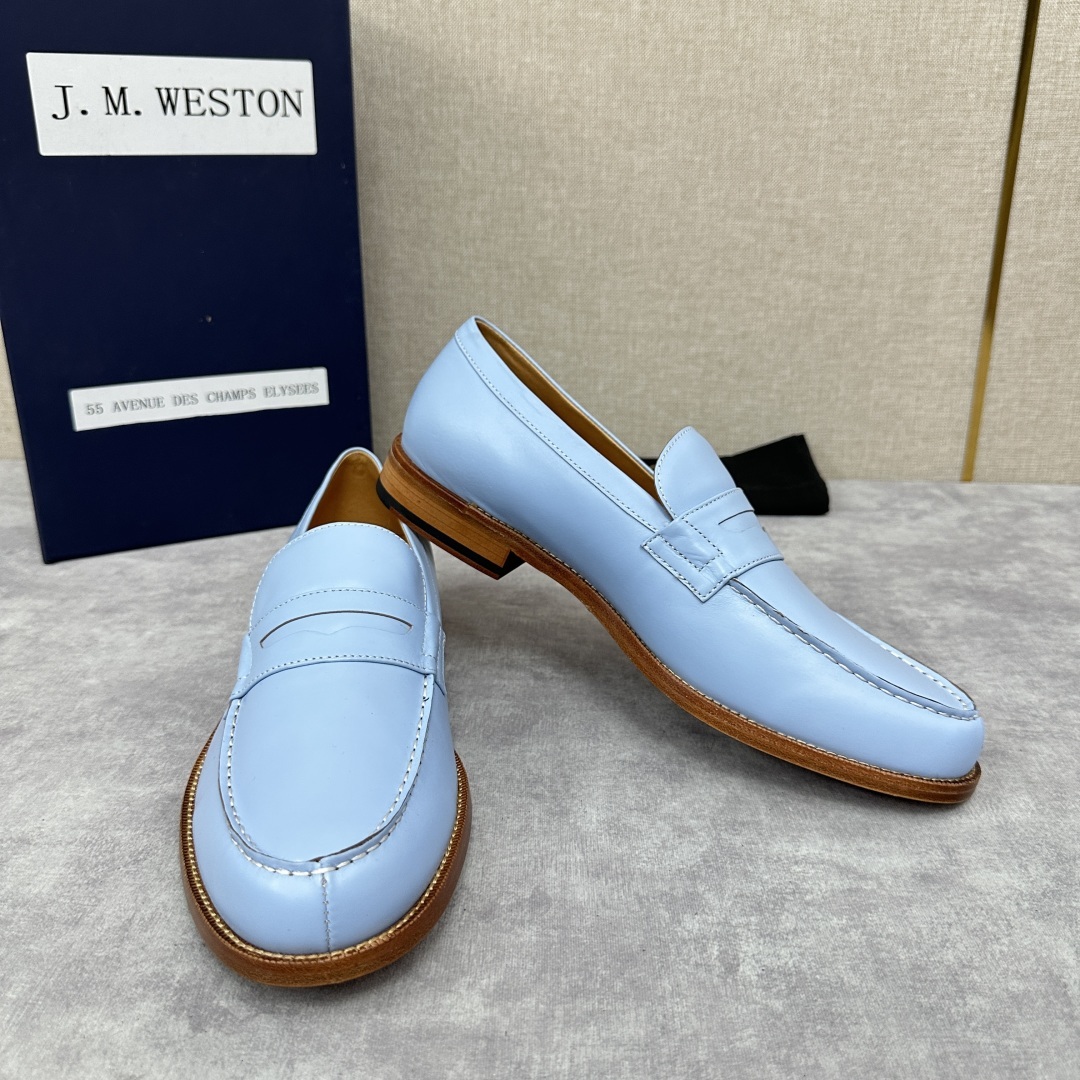 💋💍J.M.Westo*n 威士-顿 品牌经典 180 系列乐福鞋皮鞋 法国顶级皮鞋品牌 威士-顿皮鞋品