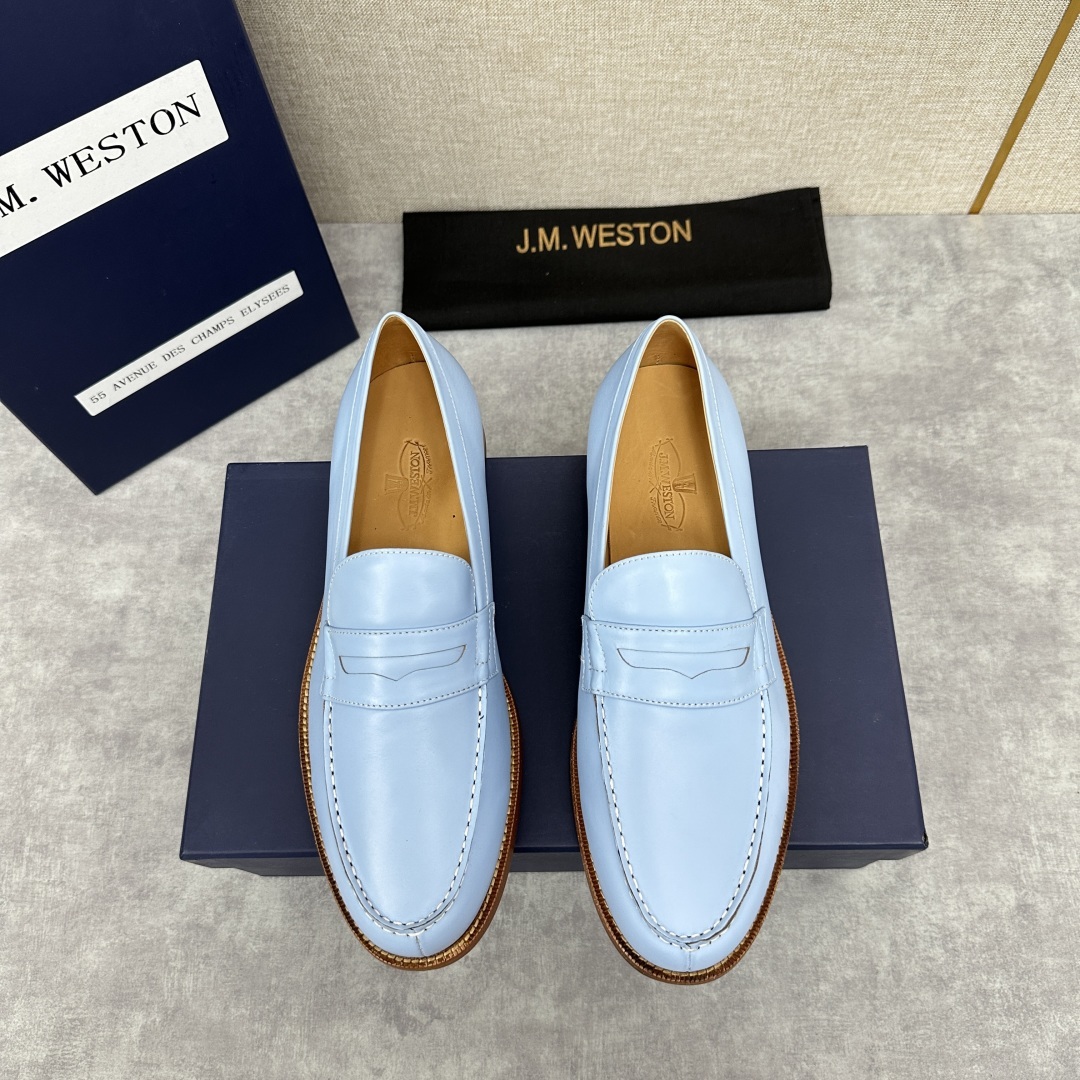 💋💍J.M.Westo*n 威士-顿 品牌经典 180 系列乐福鞋皮鞋 法国顶级皮鞋品牌 威士-顿皮鞋品