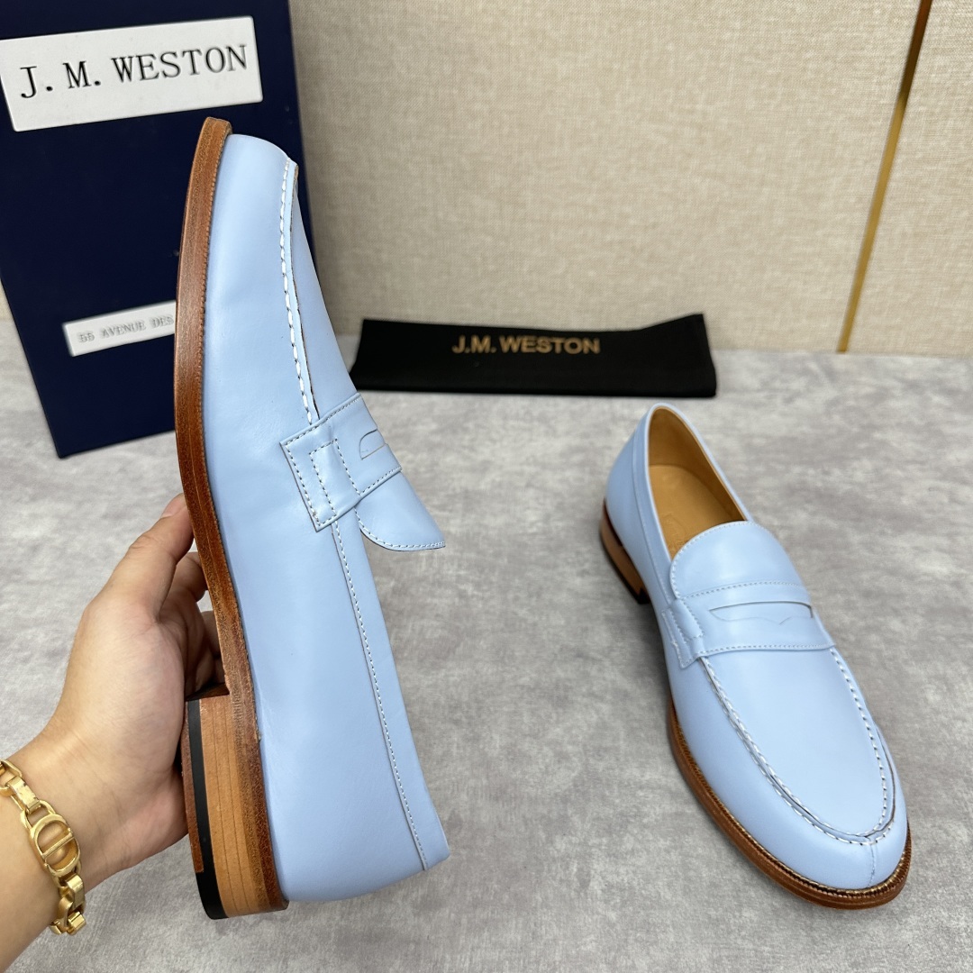 💋💍J.M.Westo*n 威士-顿 品牌经典 180 系列乐福鞋皮鞋 法国顶级皮鞋品牌 威士-顿皮鞋品