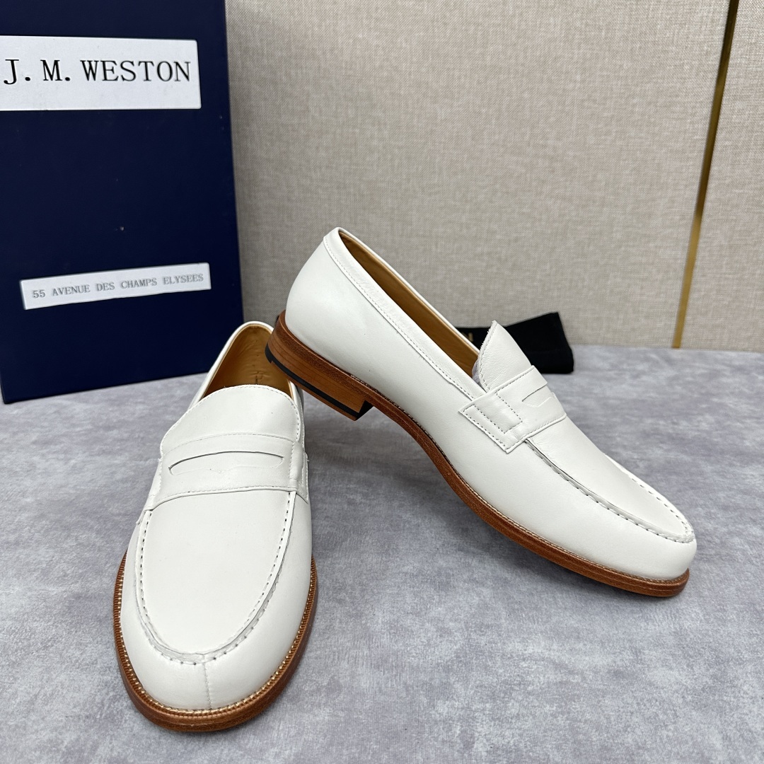 💋💍J.M.Westo*n 威士-顿 品牌经典 180 系列乐福鞋皮鞋 法国顶级皮鞋品牌 威士-顿皮鞋品
