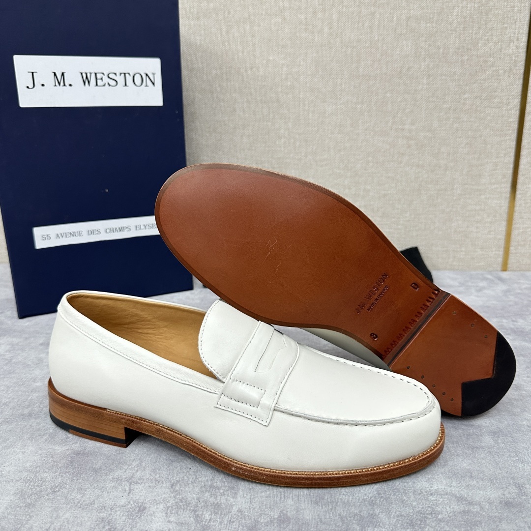 💋💍J.M.Westo*n 威士-顿 品牌经典 180 系列乐福鞋皮鞋 法国顶级皮鞋品牌 威士-顿皮鞋品