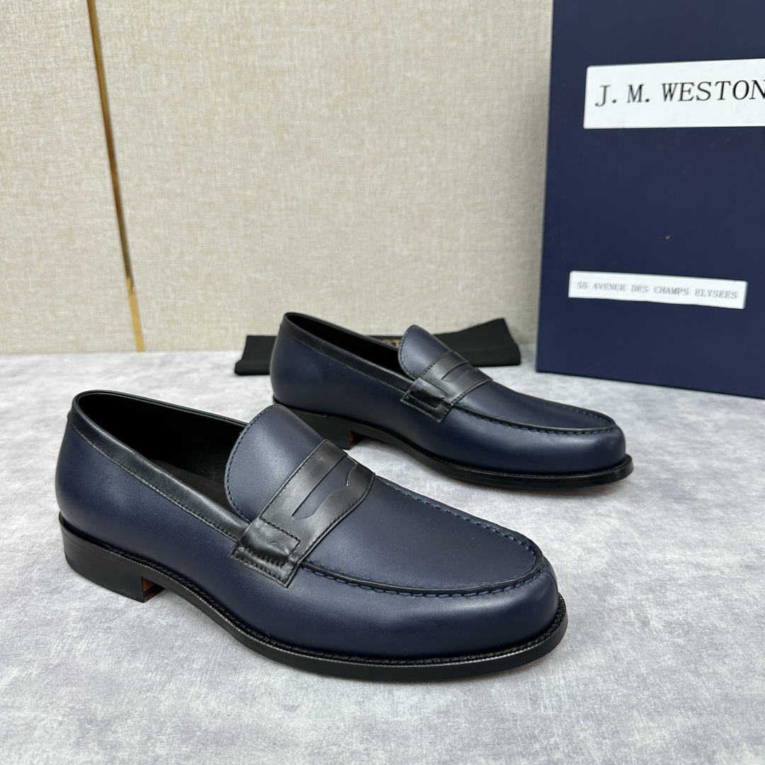 💋💍J.M.Westo*n 威士-顿 品牌经典 180 系列乐福鞋皮鞋 法国顶级皮鞋品牌 威士-顿皮鞋品