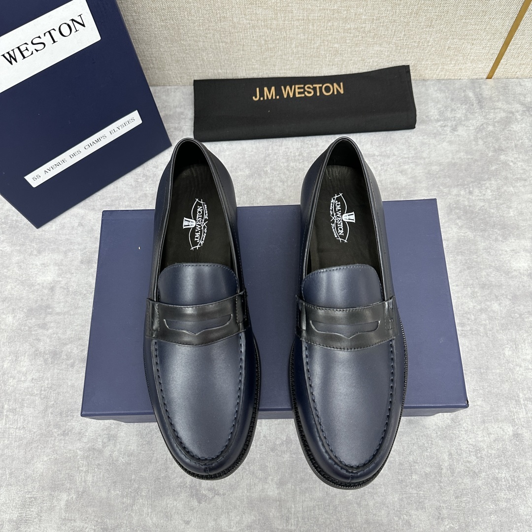 💋💍J.M.Westo*n 威士-顿 品牌经典 180 系列乐福鞋皮鞋 法国顶级皮鞋品牌 威士-顿皮鞋品