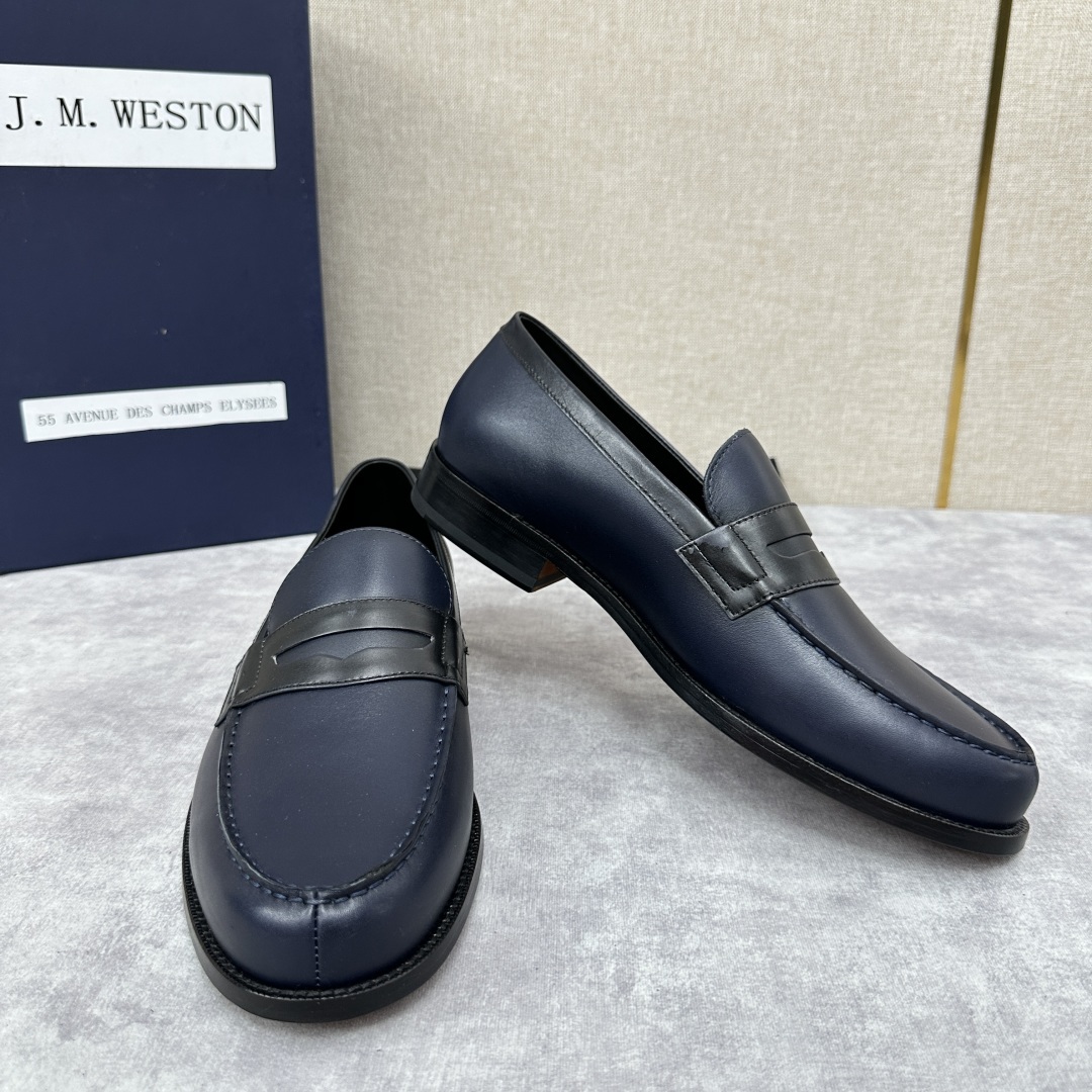 💋💍J.M.Westo*n 威士-顿 品牌经典 180 系列乐福鞋皮鞋 法国顶级皮鞋品牌 威士-顿皮鞋品