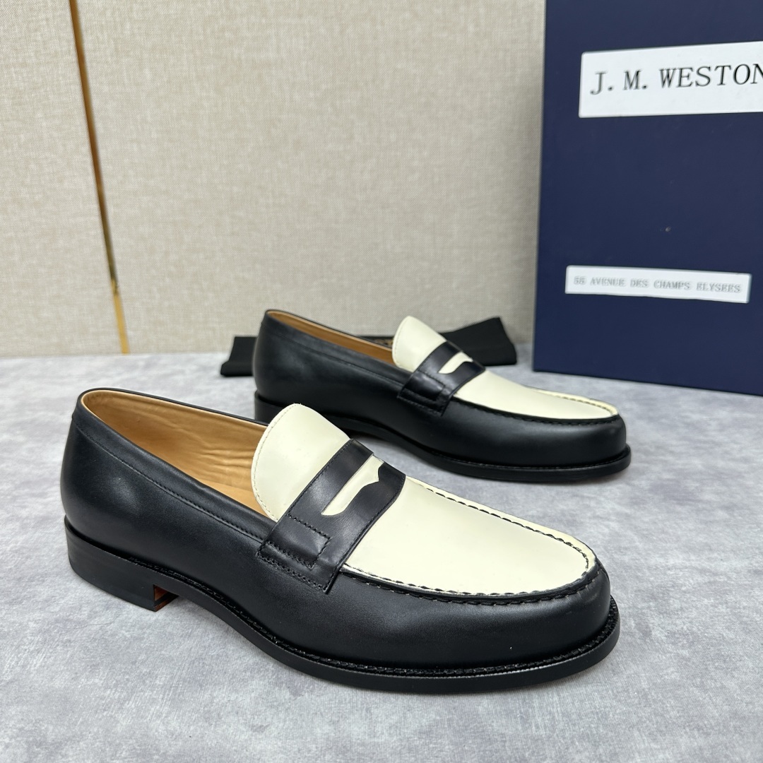 💋💍J.M.Westo*n 威士-顿 品牌经典 180 系列乐福鞋皮鞋 法国顶级皮鞋品牌 威士-顿皮鞋品