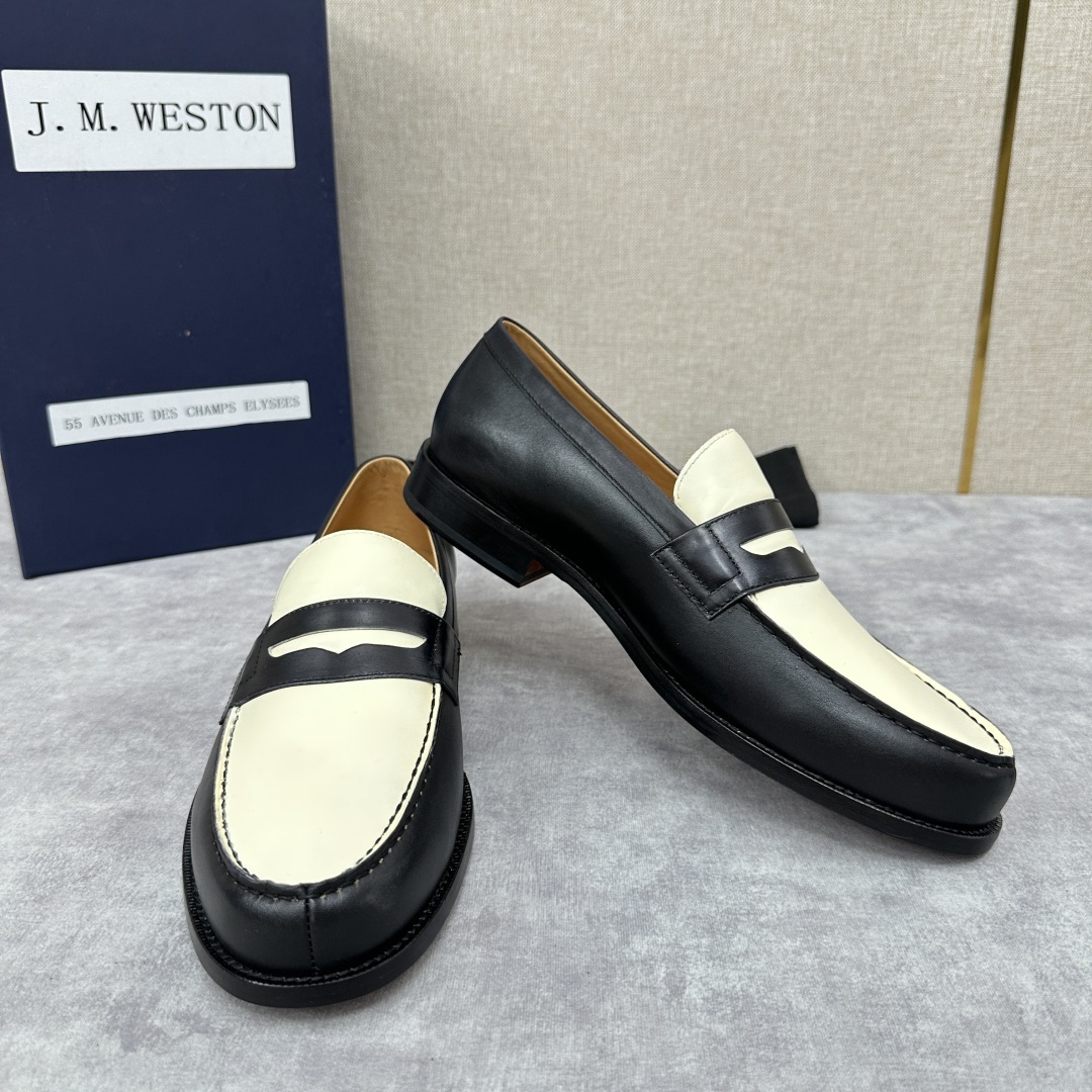 💋💍J.M.Westo*n 威士-顿 品牌经典 180 系列乐福鞋皮鞋 法国顶级皮鞋品牌 威士-顿皮鞋品