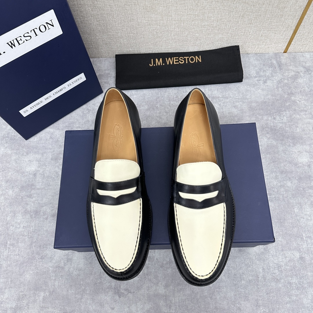 💋💍J.M.Westo*n 威士-顿 品牌经典 180 系列乐福鞋皮鞋 法国顶级皮鞋品牌 威士-顿皮鞋品