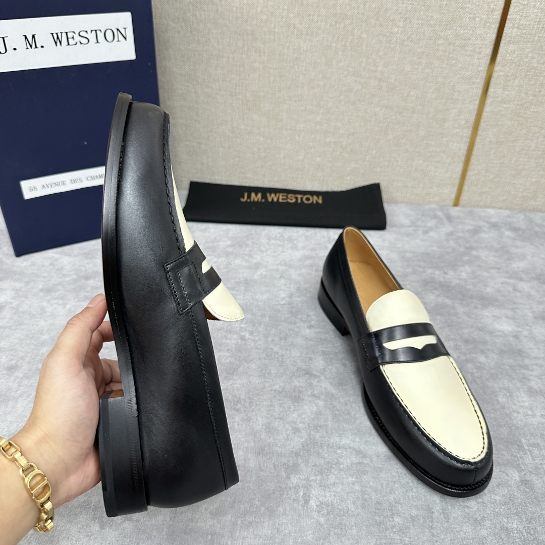 💋💍J.M.Westo*n 威士-顿 品牌经典 180 系列乐福鞋皮鞋 法国顶级皮鞋品牌 威士-顿皮鞋品