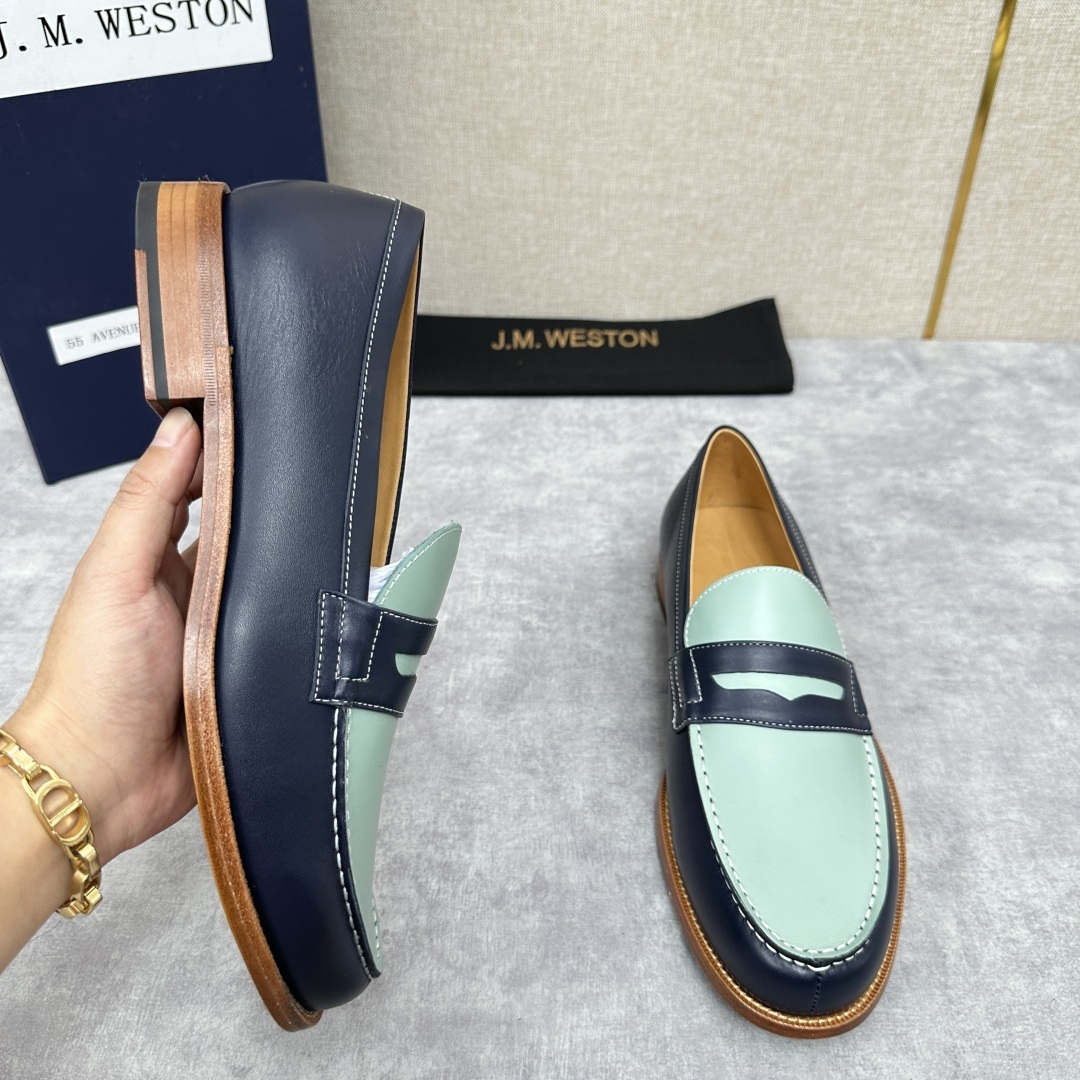 💋💍J.M.Westo*n 威士-顿 品牌经典 180 系列乐福鞋皮鞋 法国顶级皮鞋品牌 威士-顿皮鞋品