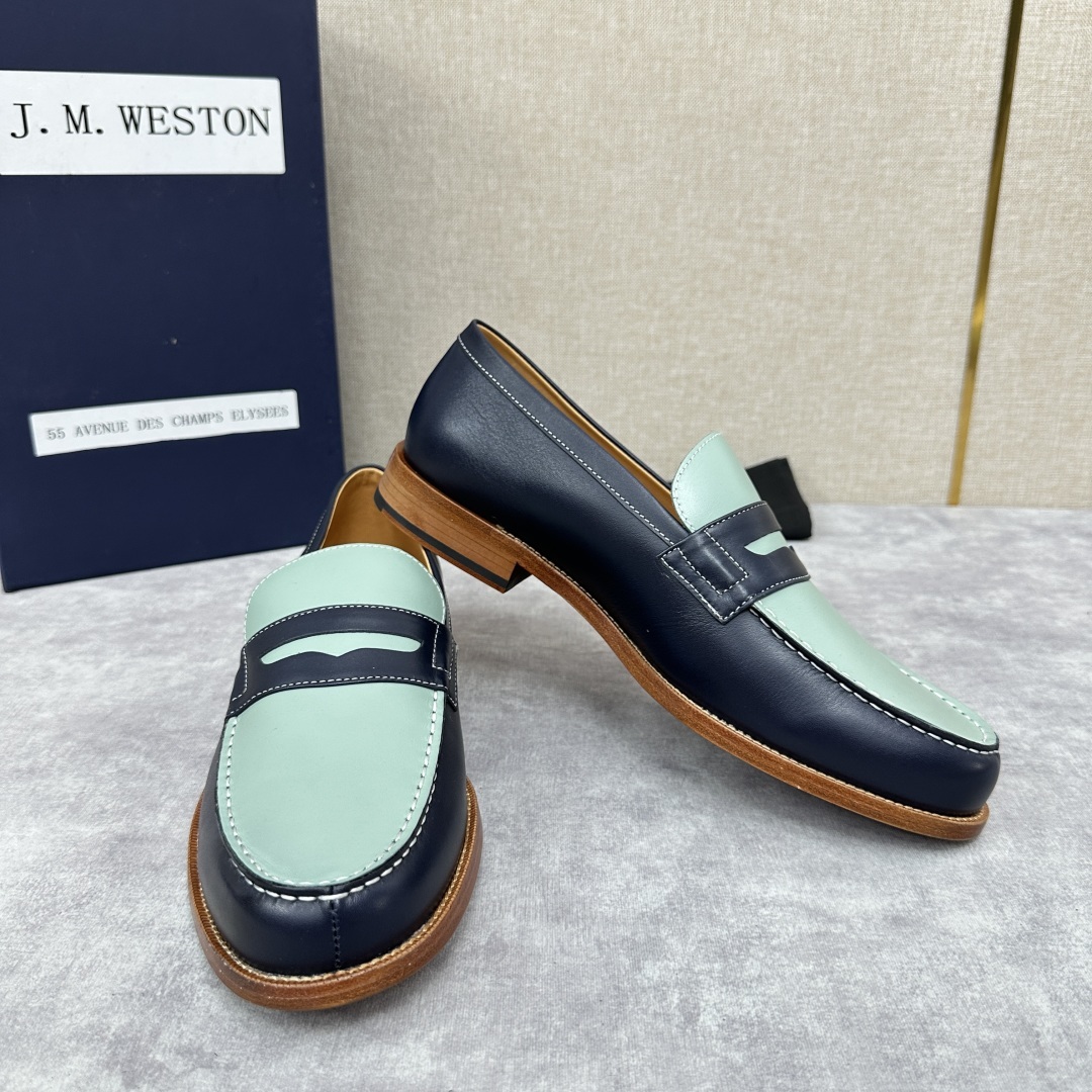 💋💍J.M.Westo*n 威士-顿 品牌经典 180 系列乐福鞋皮鞋 法国顶级皮鞋品牌 威士-顿皮鞋品
