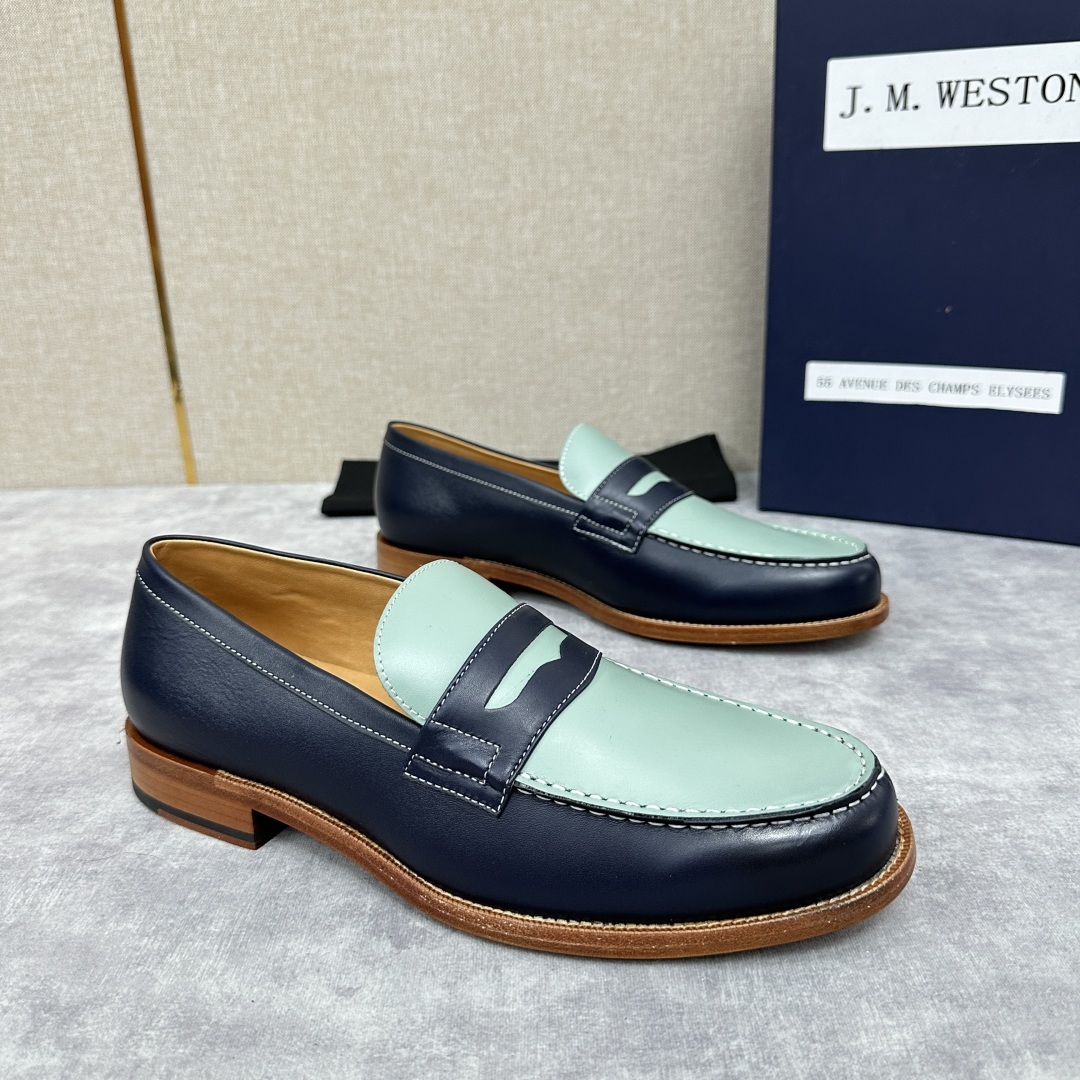 💋💍J.M.Westo*n 威士-顿 品牌经典 180 系列乐福鞋皮鞋 法国顶级皮鞋品牌 威士-顿皮鞋品