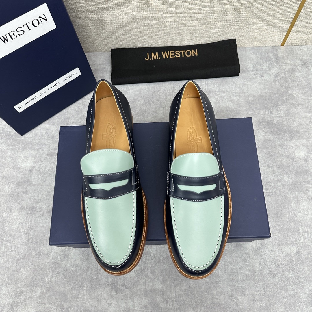 💋💍J.M.Westo*n 威士-顿 品牌经典 180 系列乐福鞋皮鞋 法国顶级皮鞋品牌 威士-顿皮鞋品
