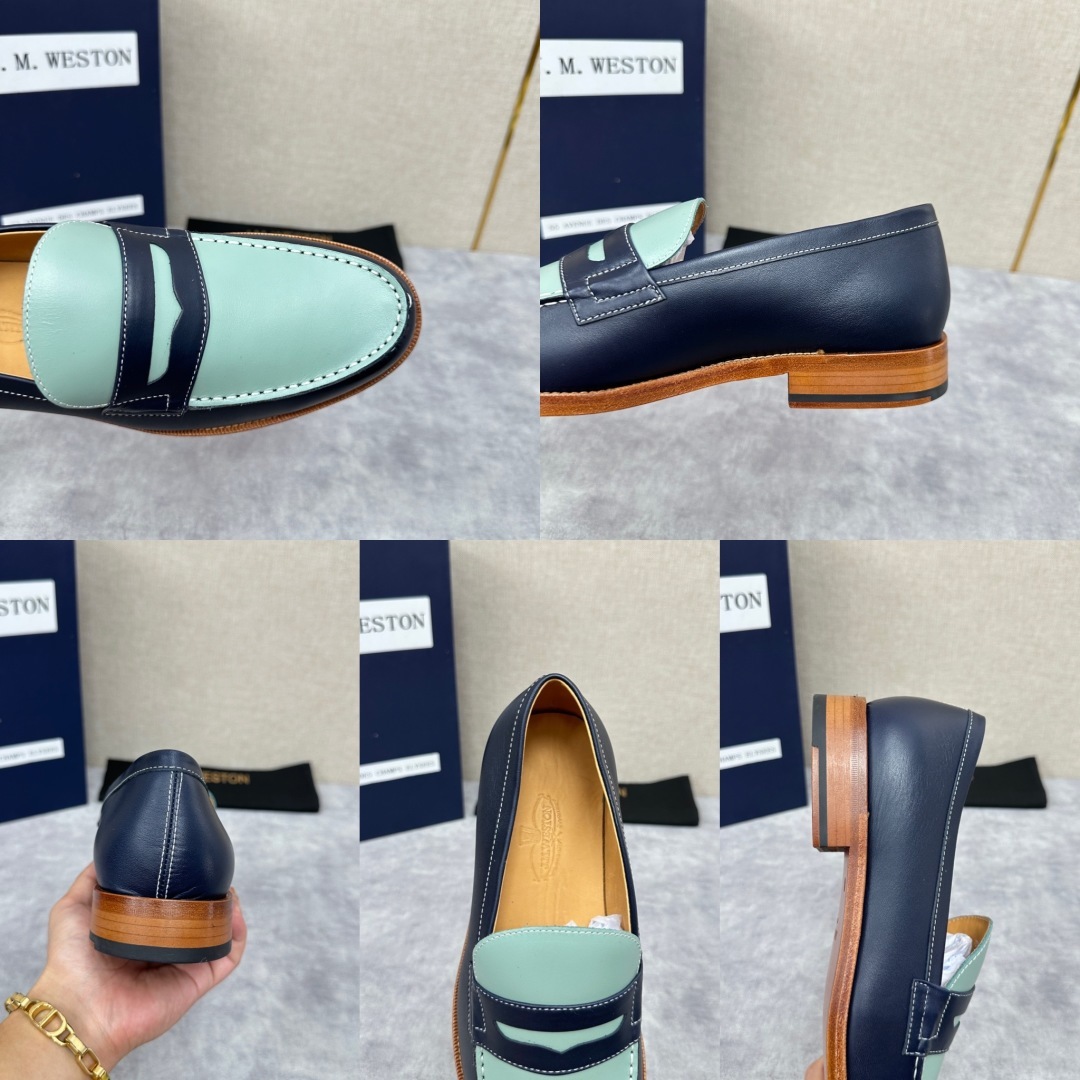 💋💍J.M.Westo*n 威士-顿 品牌经典 180 系列乐福鞋皮鞋 法国顶级皮鞋品牌 威士-顿皮鞋品