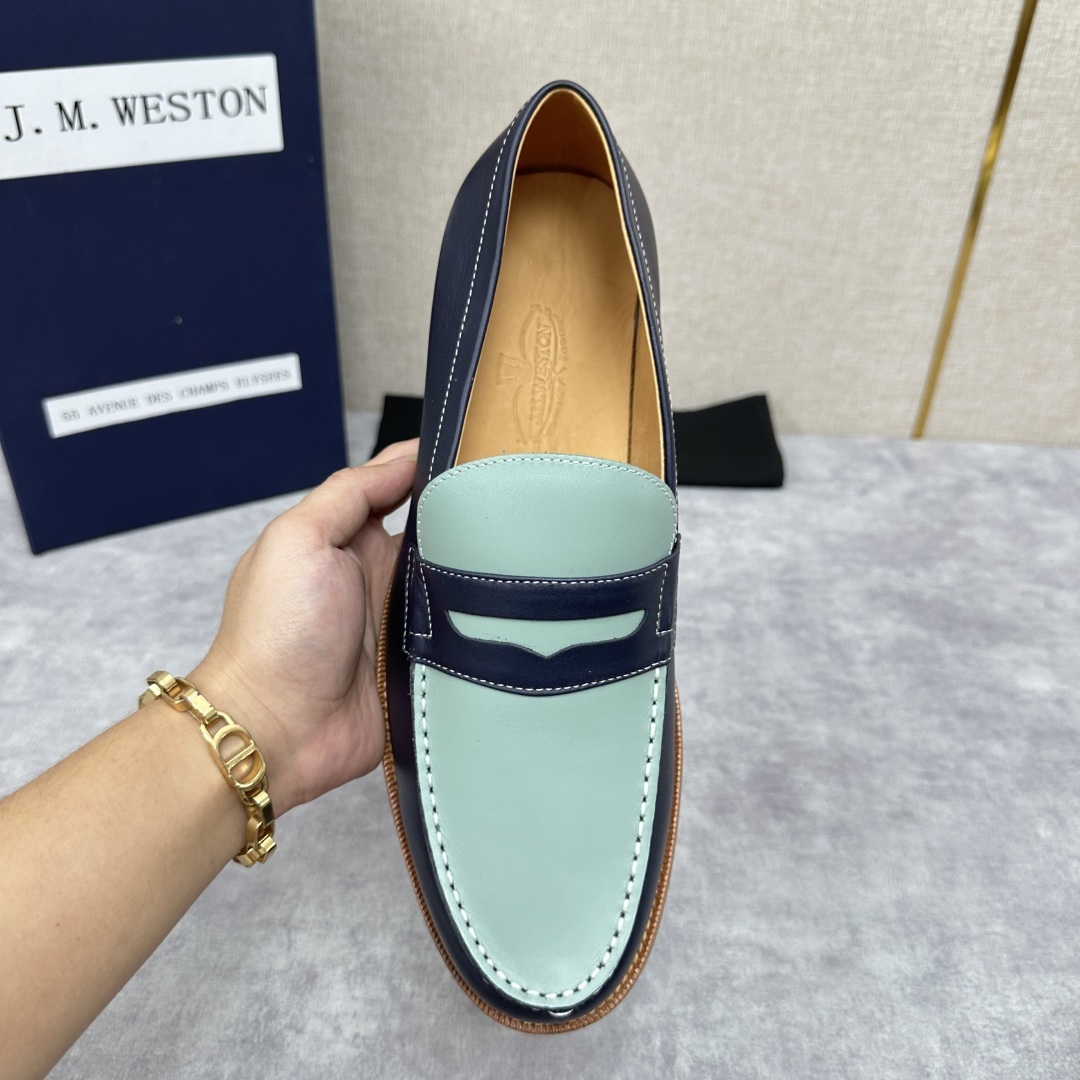 💋💍J.M.Westo*n 威士-顿 品牌经典 180 系列乐福鞋皮鞋 法国顶级皮鞋品牌 威士-顿皮鞋品