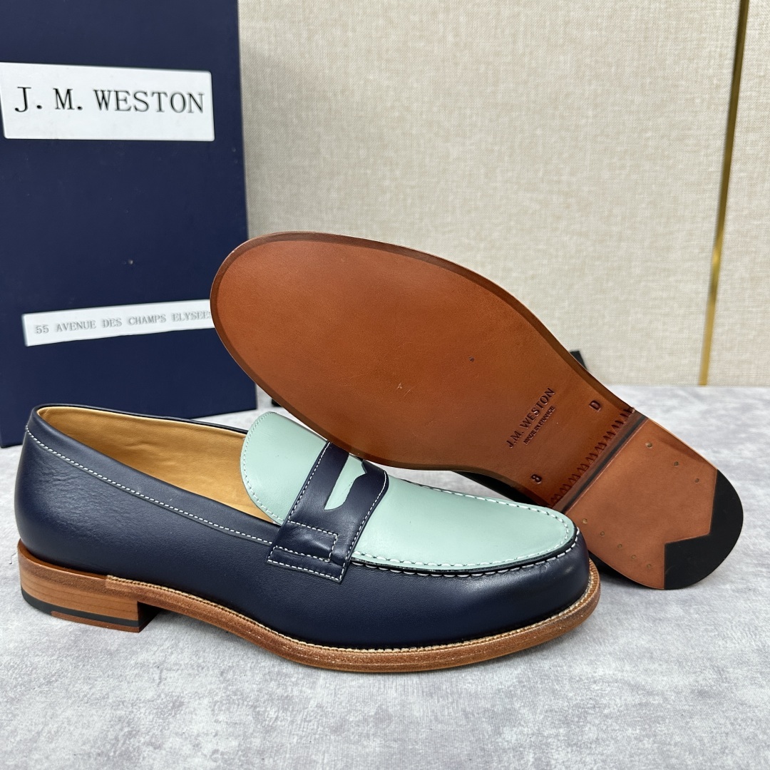 💋💍J.M.Westo*n 威士-顿 品牌经典 180 系列乐福鞋皮鞋 法国顶级皮鞋品牌 威士-顿皮鞋品