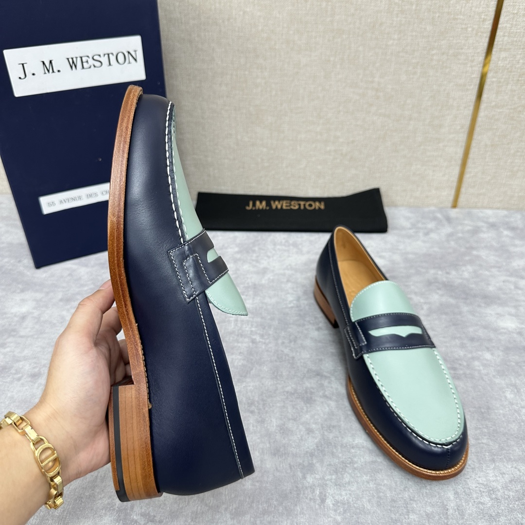 💋💍J.M.Westo*n 威士-顿 品牌经典 180 系列乐福鞋皮鞋 法国顶级皮鞋品牌 威士-顿皮鞋品