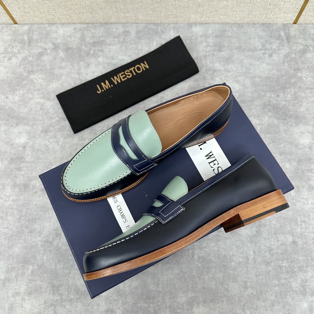 💋💍J.M.Westo*n 威士-顿 品牌经典 180 系列乐福鞋皮鞋 法国顶级皮鞋品牌 威士-顿皮鞋品