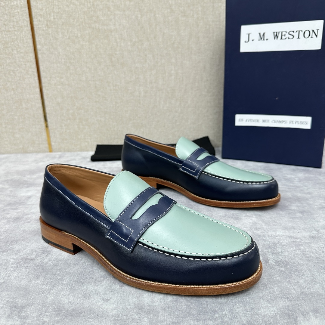 💋💍J.M.Westo*n 威士-顿 品牌经典 180 系列乐福鞋皮鞋 法国顶级皮鞋品牌 威士-顿皮鞋品