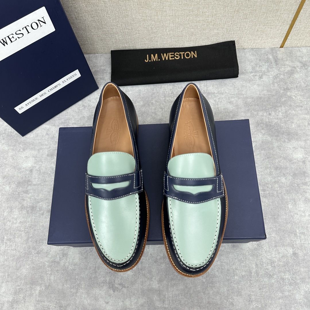 💋💍J.M.Westo*n 威士-顿 品牌经典 180 系列乐福鞋皮鞋 法国顶级皮鞋品牌 威士-顿皮鞋品