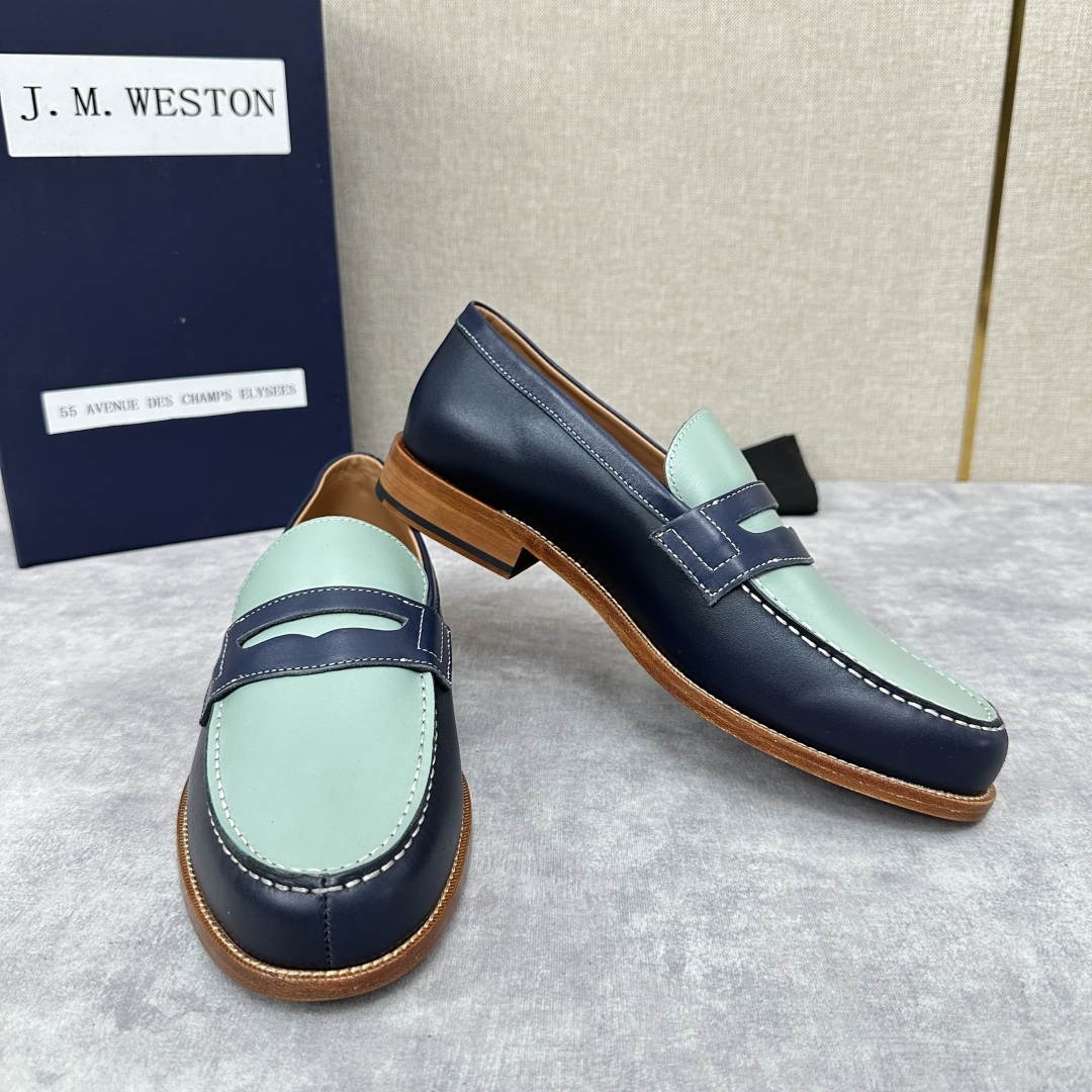 💋💍J.M.Westo*n 威士-顿 品牌经典 180 系列乐福鞋皮鞋 法国顶级皮鞋品牌 威士-顿皮鞋品