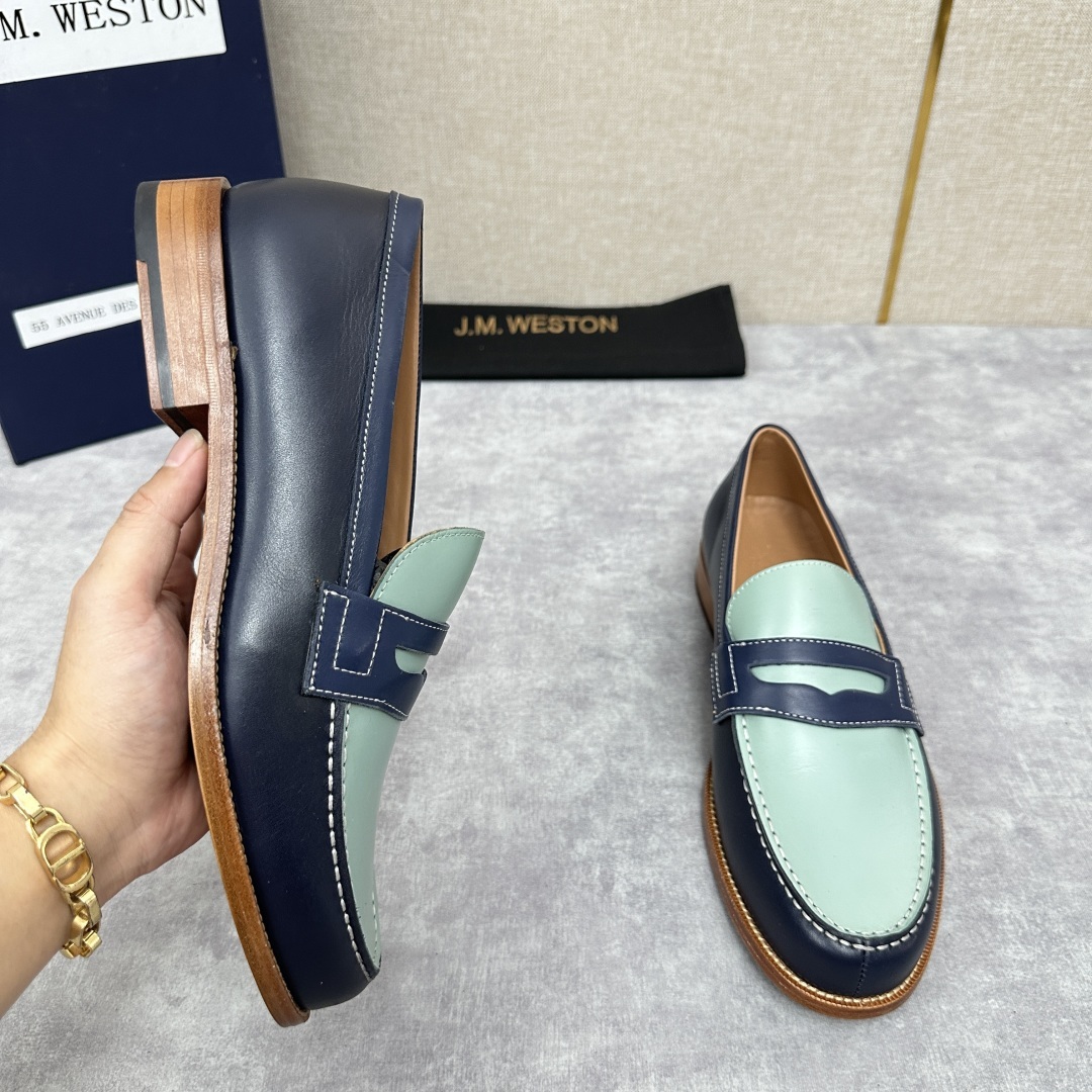 💋💍J.M.Westo*n 威士-顿 品牌经典 180 系列乐福鞋皮鞋 法国顶级皮鞋品牌 威士-顿皮鞋品