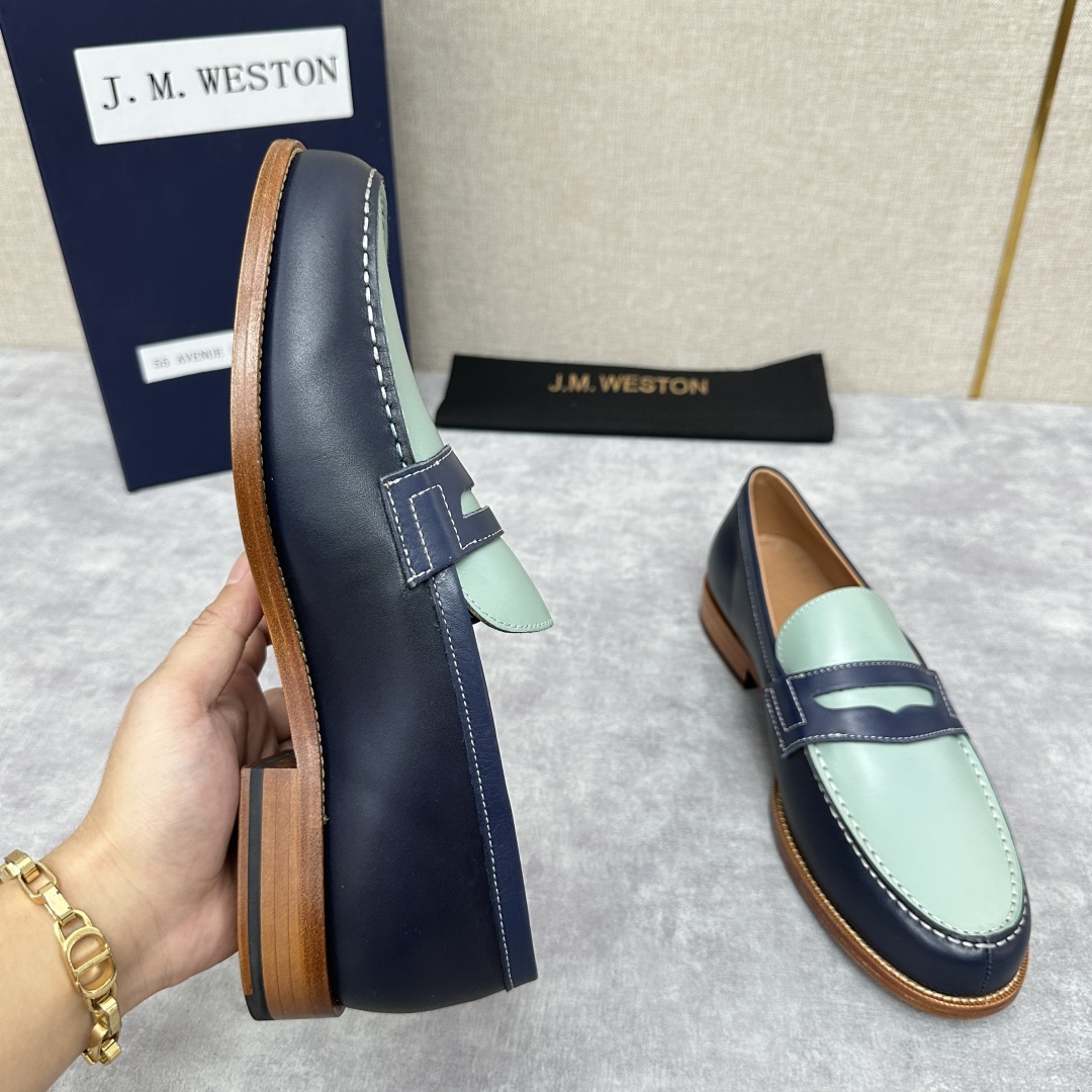 💋💍J.M.Westo*n 威士-顿 品牌经典 180 系列乐福鞋皮鞋 法国顶级皮鞋品牌 威士-顿皮鞋品