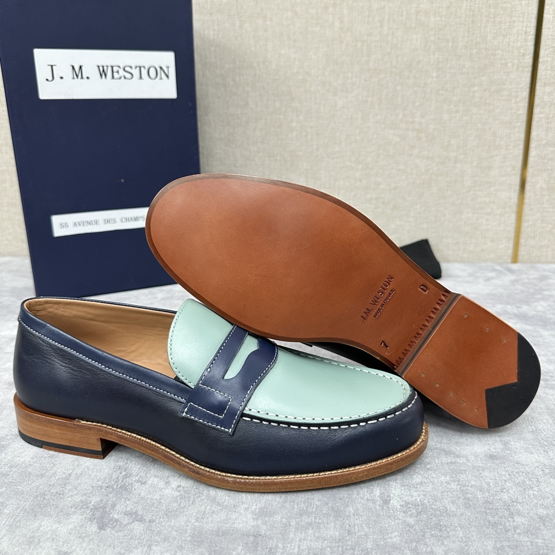 💋💍J.M.Westo*n 威士-顿 品牌经典 180 系列乐福鞋皮鞋 法国顶级皮鞋品牌 威士-顿皮鞋品