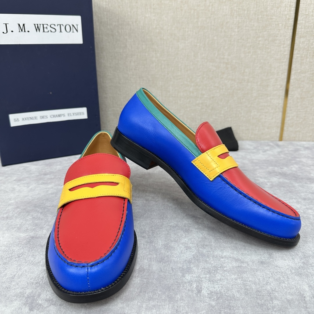 💋💍J.M.Westo*n 威士-顿 品牌经典 180 系列乐福鞋皮鞋 法国顶级皮鞋品牌 威士-顿皮鞋品