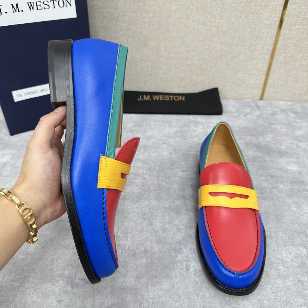 💋💍J.M.Westo*n 威士-顿 品牌经典 180 系列乐福鞋皮鞋 法国顶级皮鞋品牌 威士-顿皮鞋品