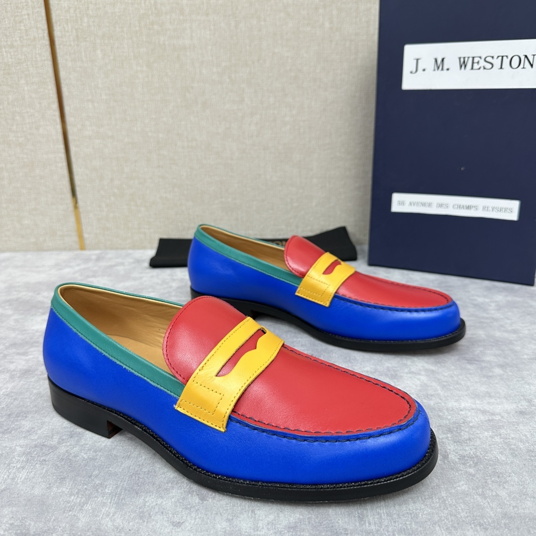 💋💍J.M.Westo*n 威士-顿 品牌经典 180 系列乐福鞋皮鞋 法国顶级皮鞋品牌 威士-顿皮鞋品