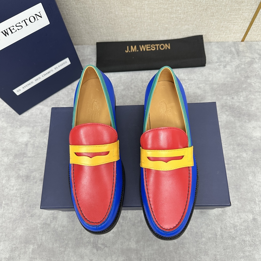 💋💍J.M.Westo*n 威士-顿 品牌经典 180 系列乐福鞋皮鞋 法国顶级皮鞋品牌 威士-顿皮鞋品