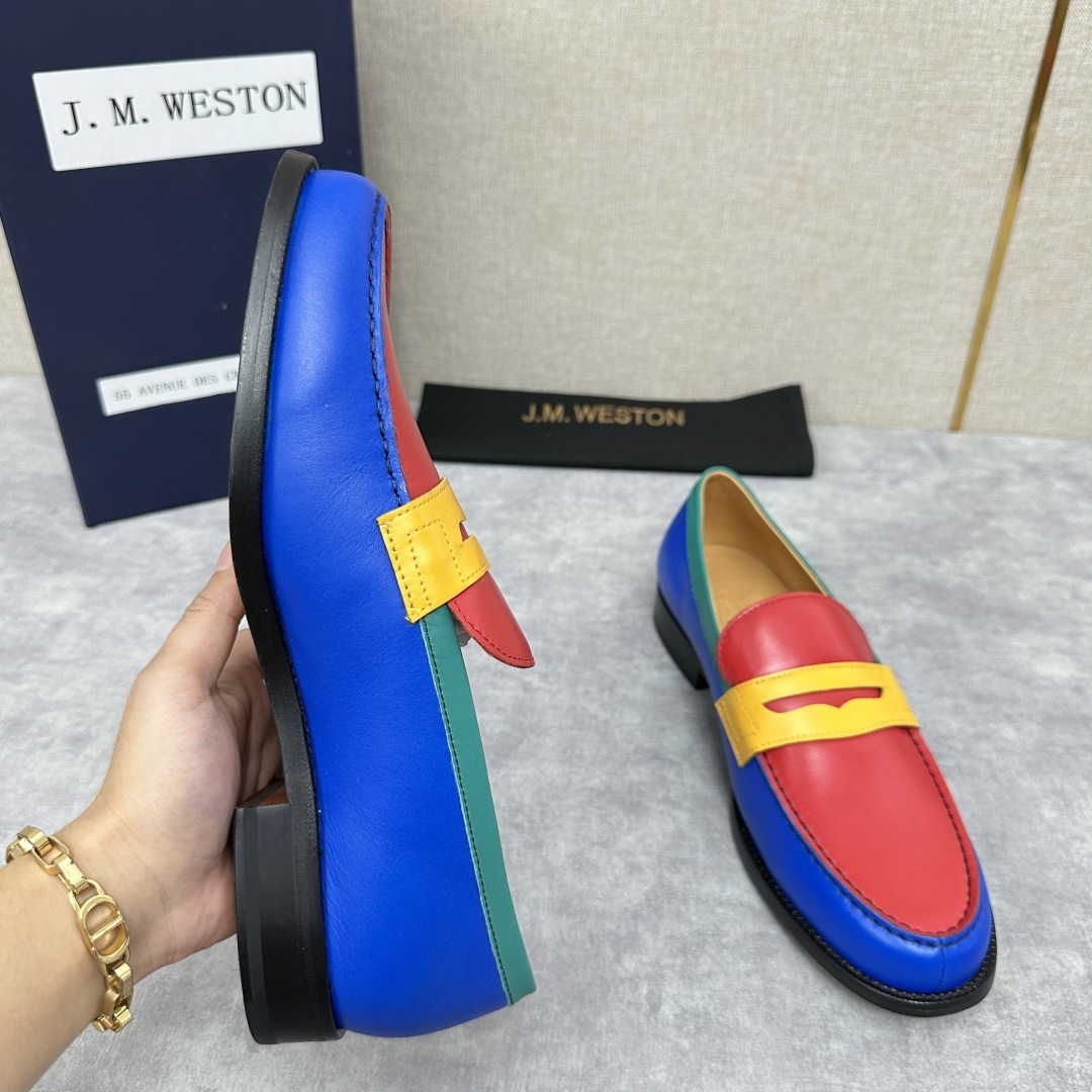 💋💍J.M.Westo*n 威士-顿 品牌经典 180 系列乐福鞋皮鞋 法国顶级皮鞋品牌 威士-顿皮鞋品