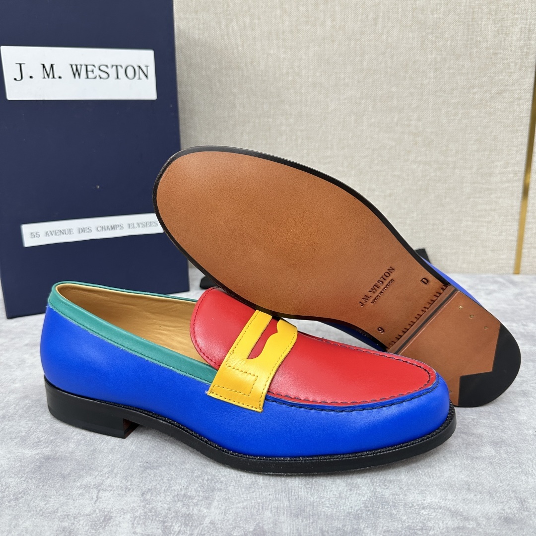💋💍J.M.Westo*n 威士-顿 品牌经典 180 系列乐福鞋皮鞋 法国顶级皮鞋品牌 威士-顿皮鞋品