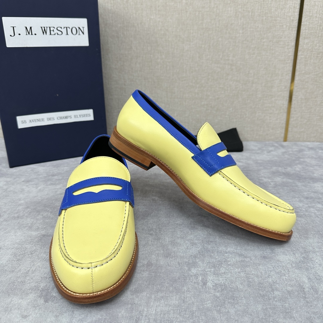 💋💍J.M.Westo*n 威士-顿 品牌经典 180 系列乐福鞋皮鞋 法国顶级皮鞋品牌 威士-顿皮鞋品