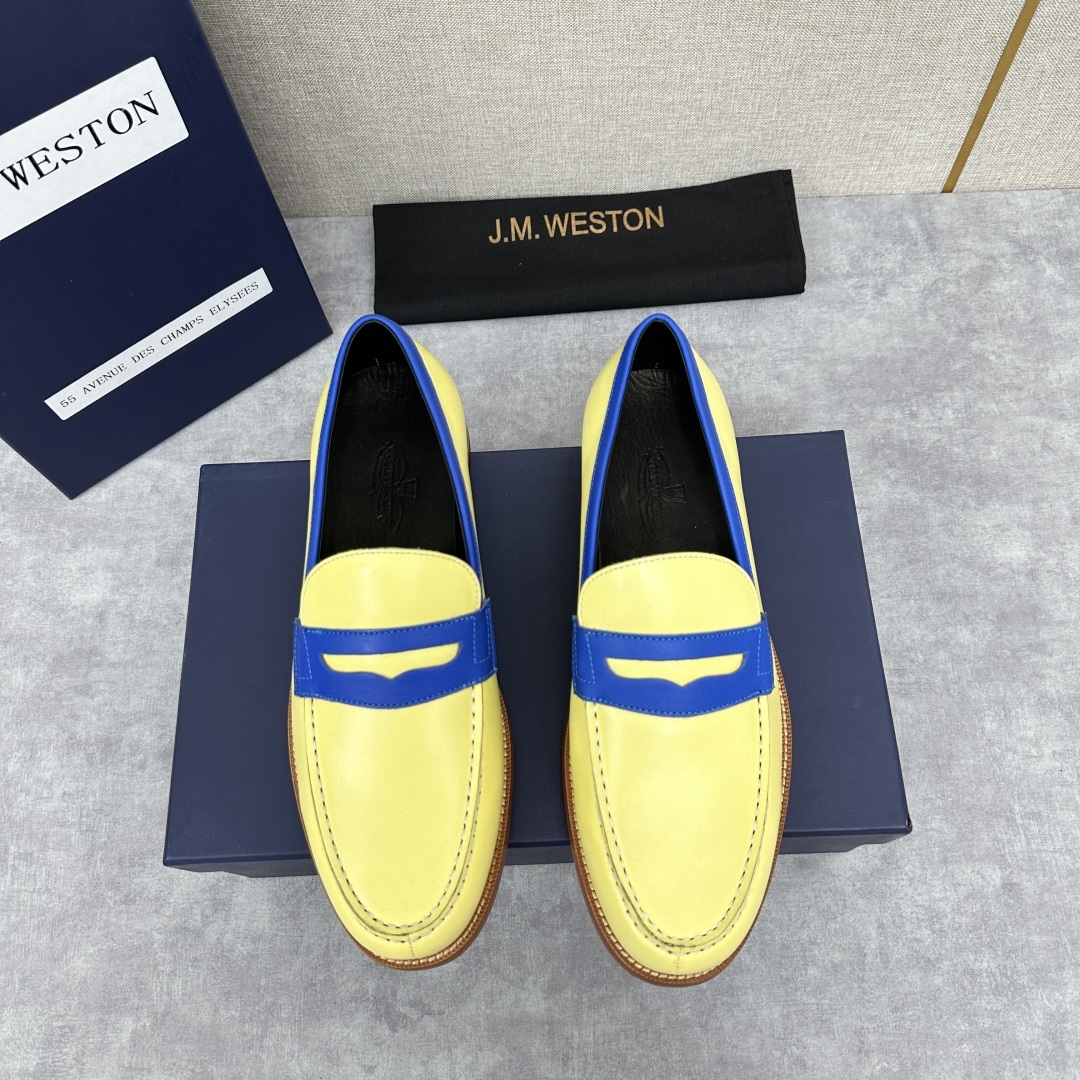 💋💍J.M.Westo*n 威士-顿 品牌经典 180 系列乐福鞋皮鞋 法国顶级皮鞋品牌 威士-顿皮鞋品