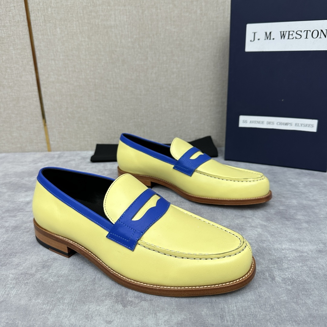 💋💍J.M.Westo*n 威士-顿 品牌经典 180 系列乐福鞋皮鞋 法国顶级皮鞋品牌 威士-顿皮鞋品