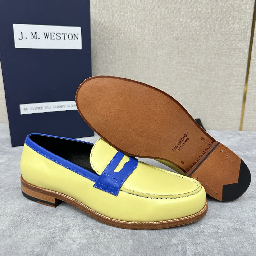 💋💍J.M.Westo*n 威士-顿 品牌经典 180 系列乐福鞋皮鞋 法国顶级皮鞋品牌 威士-顿皮鞋品