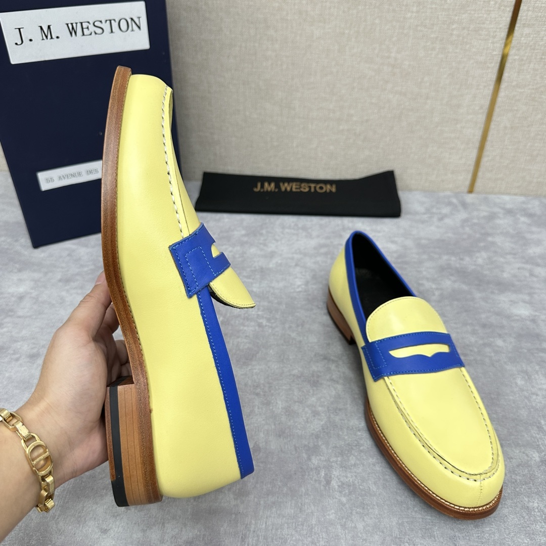 💋💍J.M.Westo*n 威士-顿 品牌经典 180 系列乐福鞋皮鞋 法国顶级皮鞋品牌 威士-顿皮鞋品