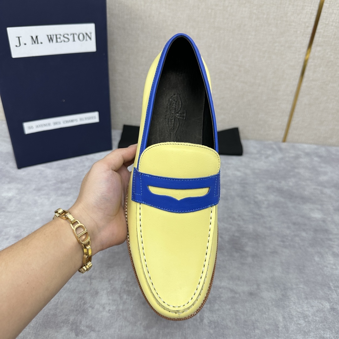 💋💍J.M.Westo*n 威士-顿 品牌经典 180 系列乐福鞋皮鞋 法国顶级皮鞋品牌 威士-顿皮鞋品