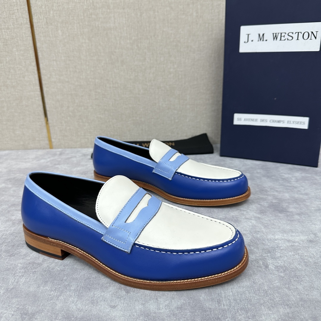 💋💍J.M.Westo*n 威士-顿 品牌经典 180 系列乐福鞋皮鞋 法国顶级皮鞋品牌 威士-顿皮鞋品