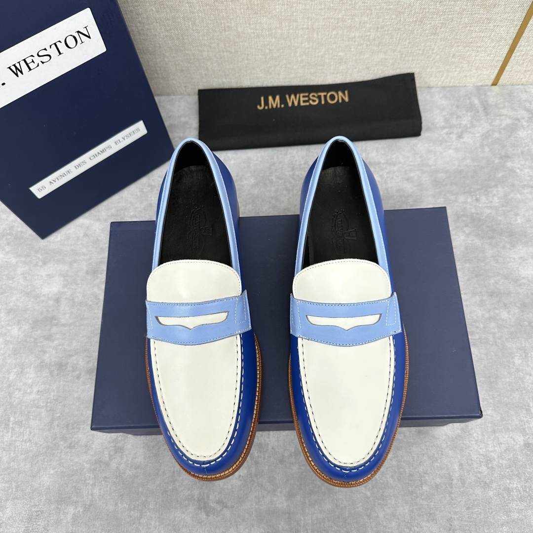 💋💍J.M.Westo*n 威士-顿 品牌经典 180 系列乐福鞋皮鞋 法国顶级皮鞋品牌 威士-顿皮鞋品